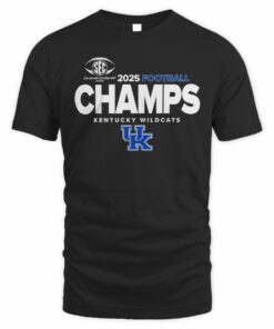 Official Kentucky Wildcats 2025 SEC Football Champs T-Shirt