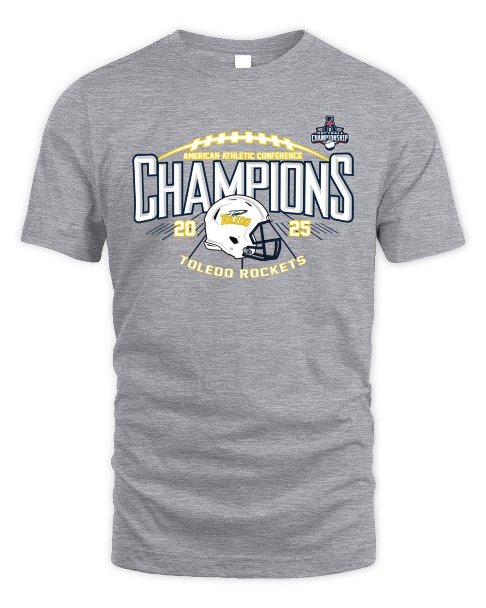 Toledo Rockets 2025 American Athletic Football Championship Locker Room Shirt