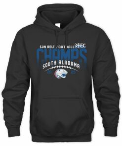 South Alabama Jaguars 2025 Sun Belt Champs SBC Graphic Hoodie