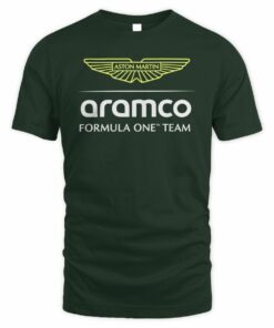 Marshalls F1 Shop Youth Green Aston Martin Logo T-Shirt