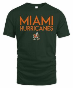 Miami Hurricanes Locker Wordmark Green T-Shirt
