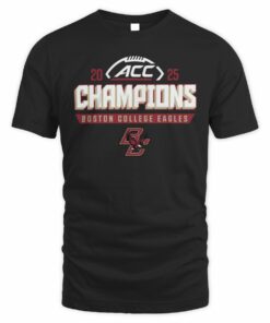 Boston College Eagles 2025 ACC Football Conference Champions Locker Room T-Shirt
