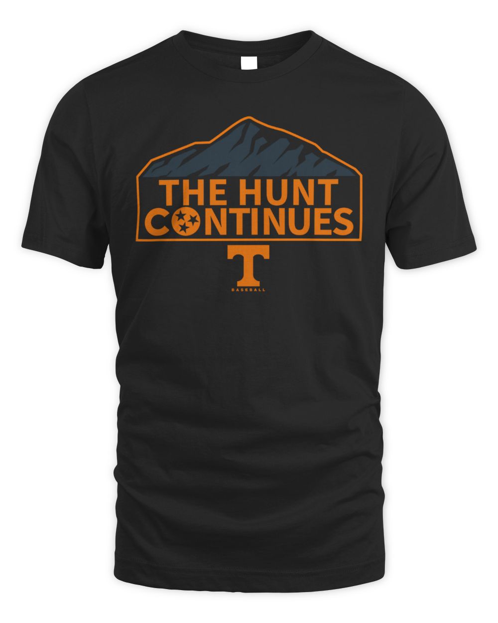 Tennessee Baseball The Hunt Continues Mountain Logo T-Shirt