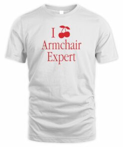 Armchair Expert Shop I AE Embroidery White T-Shirt