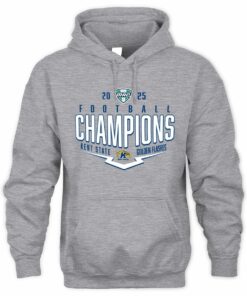 Kent State Golden 2025 MAC Football Champions Logo Graphic Hoodie