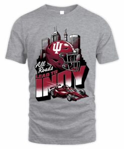 Indiana Hoosiers All Roads Lead to Indy Big 10 Championships T-Shirt