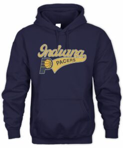 NBA Shop Indiana Pacers Homage Unisex Script Tri-Blend Navy Official Hoodie