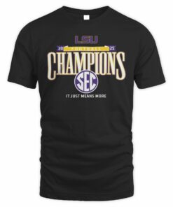 SEC Champions 2025 LSU Tigers Football Graphic T-Shirt