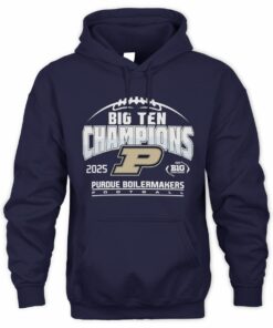 Purdue Boilermakers Big Ten Champions 2025 Football Official Hoodie