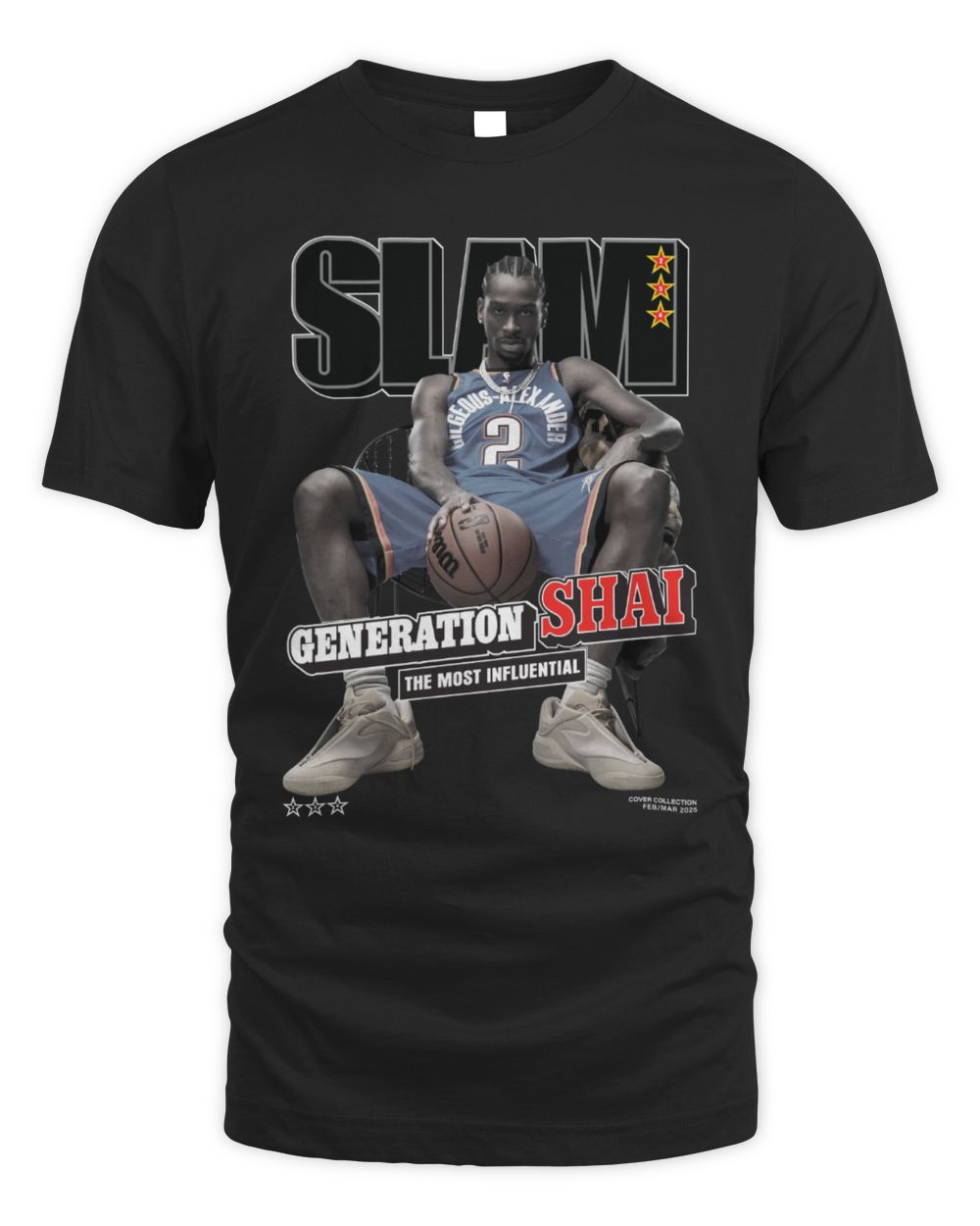 Shai Gilgeous-Alexander Oklahoma City Thunder Unisex SLAM Cover T-Shirt