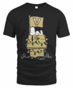 Vanderbilt Commodores Snoopy House Holiday Lights T-Shirt