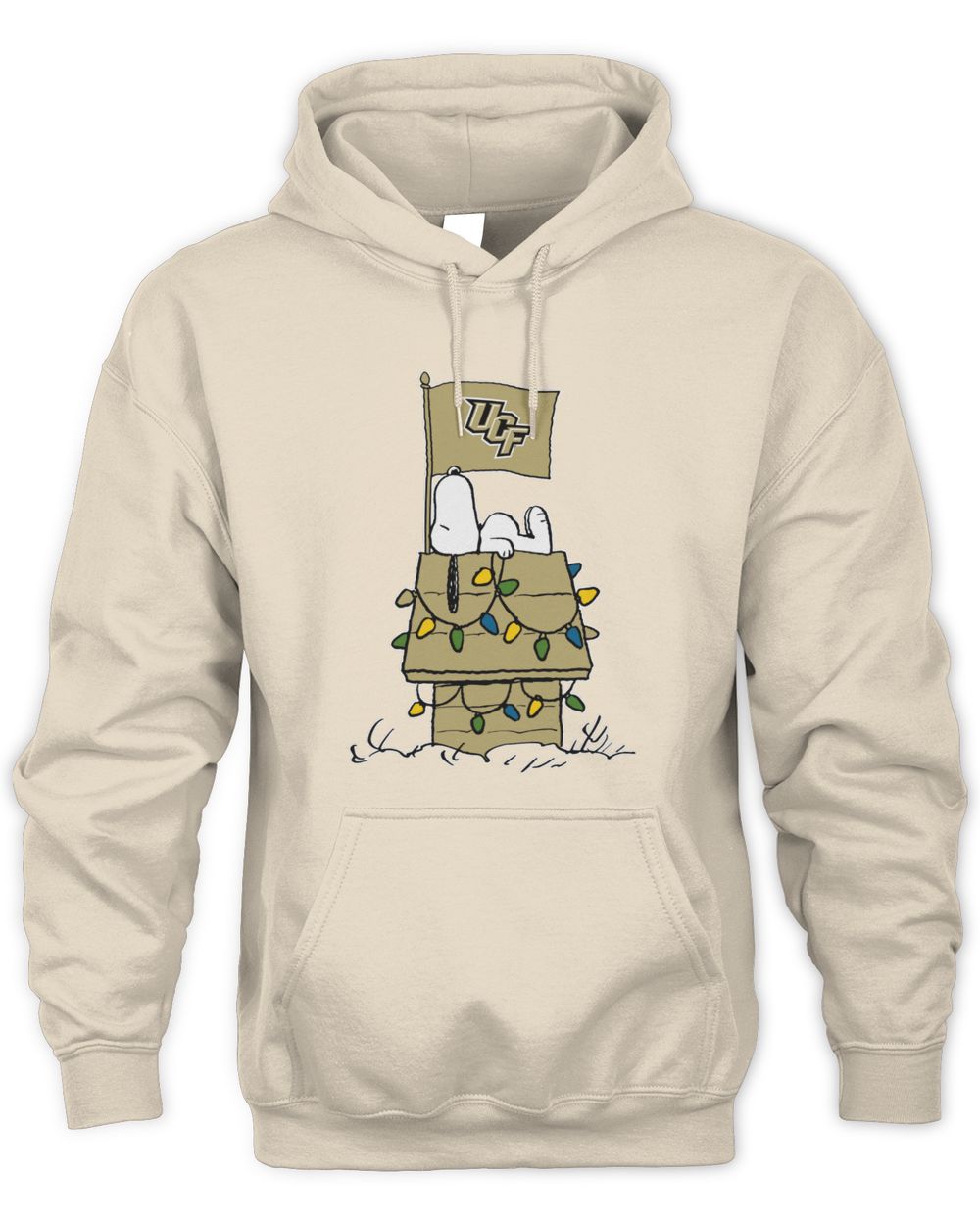 UCF Knights Snoopy House Christmas Lights Hoodie