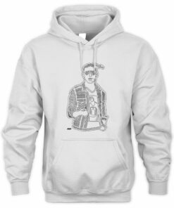 Aew Orange Cassidy Doodle White Merch Hoodie