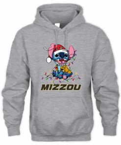 Missouri Tigers Stitch Santa Christmas Lights Hoodie