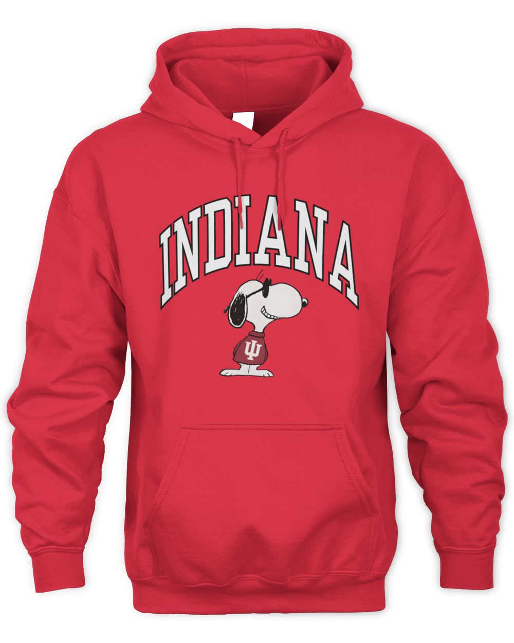 Indiana University Snoopy Joe Cool Collegiate NCAA Hoodie