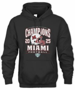 Champions 2025 Miami RedHawks Helmet Mid-American Conference Hoodie