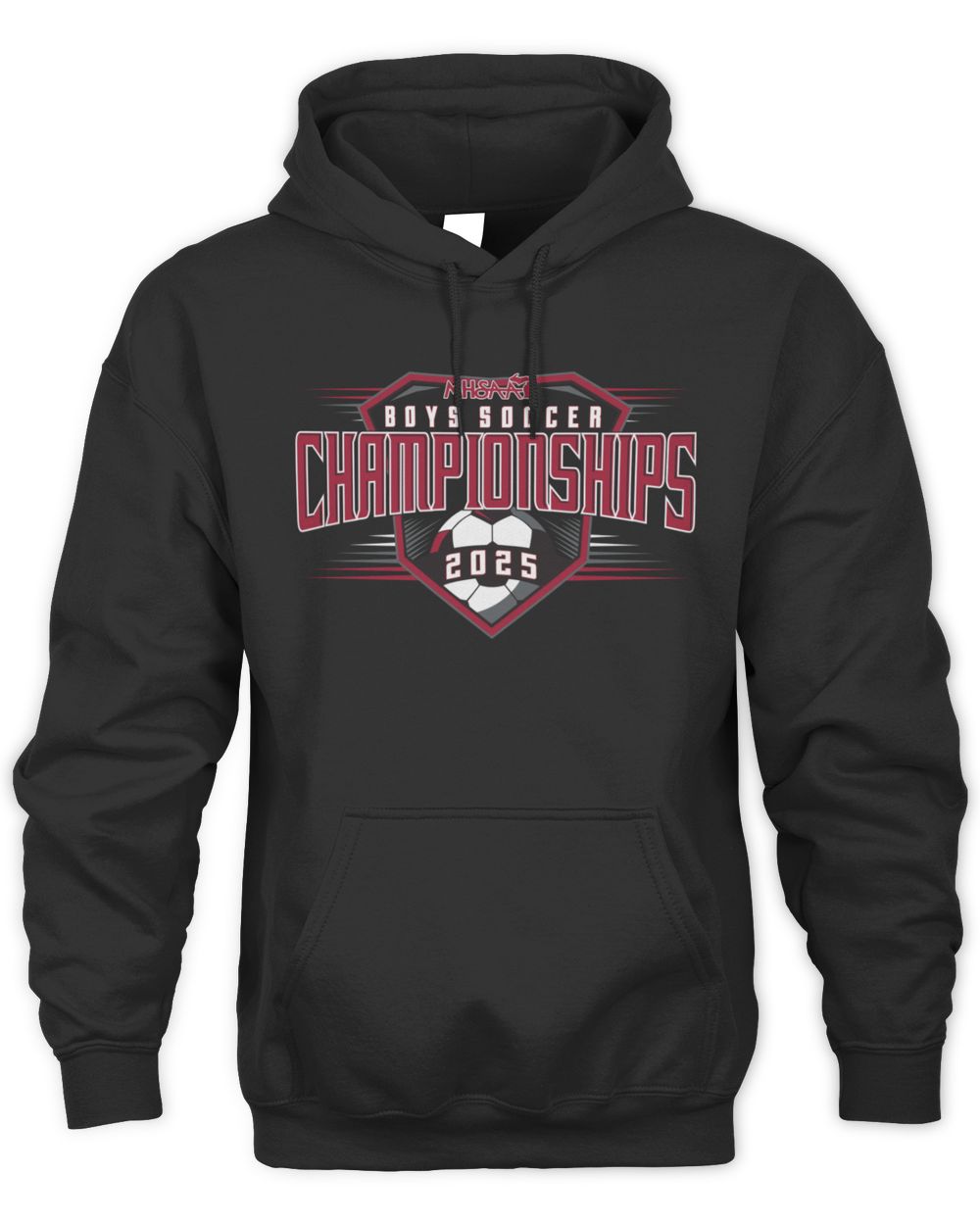 MHSAA Boys Soccer 2025 Championship Soccer Ball Hoodie