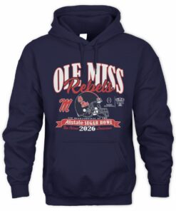 NCAA Shop Unisex Blue 84 Navy Ole Miss Rebels College Football Playoff 2026 Sugar Bowl Sweatshirt Hoodie