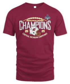 Central Michigan Chippewas 2025 American Athletic Football Championship Locker Room Shirt