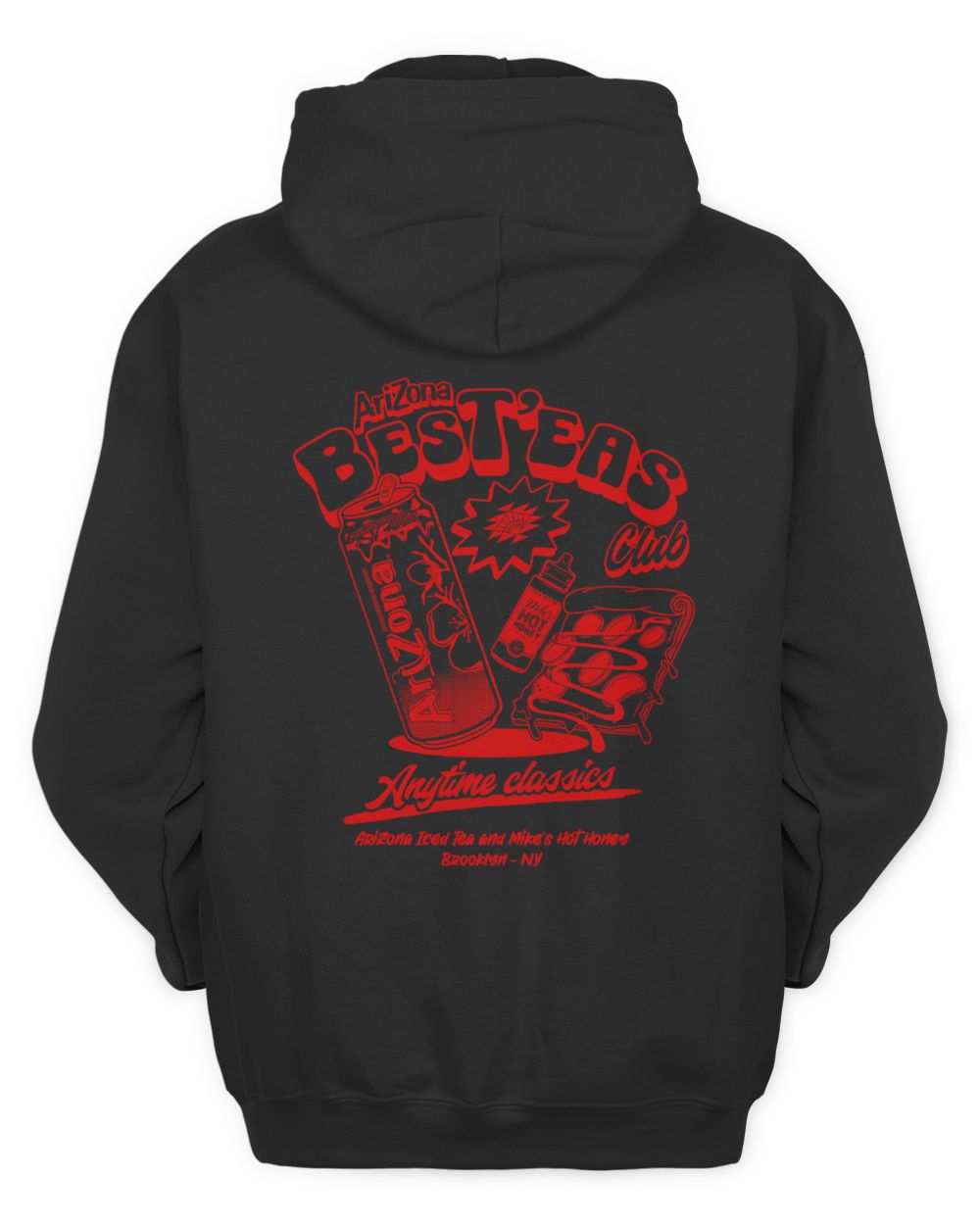 Arizona Tea Merch Black & Red Best'Teas Hoodie