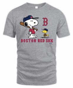 Boston Red Sox Snoopy Peanuts Baseball Character Shirt