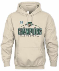 2025 Ohio Bobcats MAC Football Champs Official Hoodie