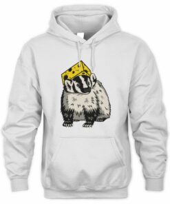 Badger with Cheese Wisconsin Graphic Hoodie