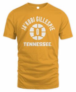 Tennessee Basketball Ja'Kobi Gillespie Name Number Ball T Shirt