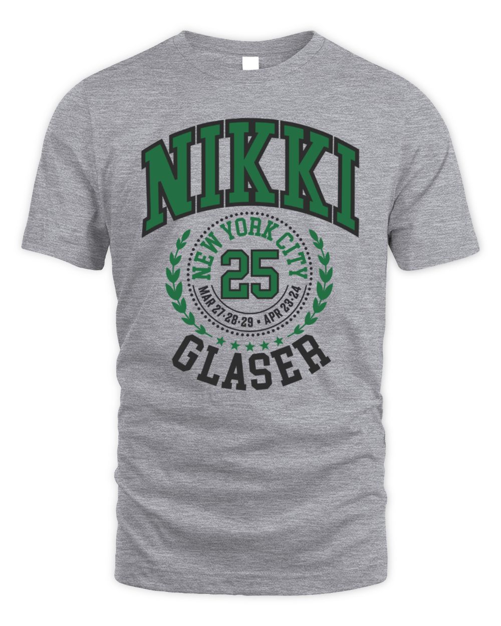 Nikki Glaser Merch New York City 25 College T-Shirt