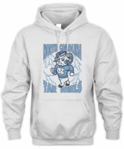 University of North Carolina Basketball Mascot Vintage Hoodie