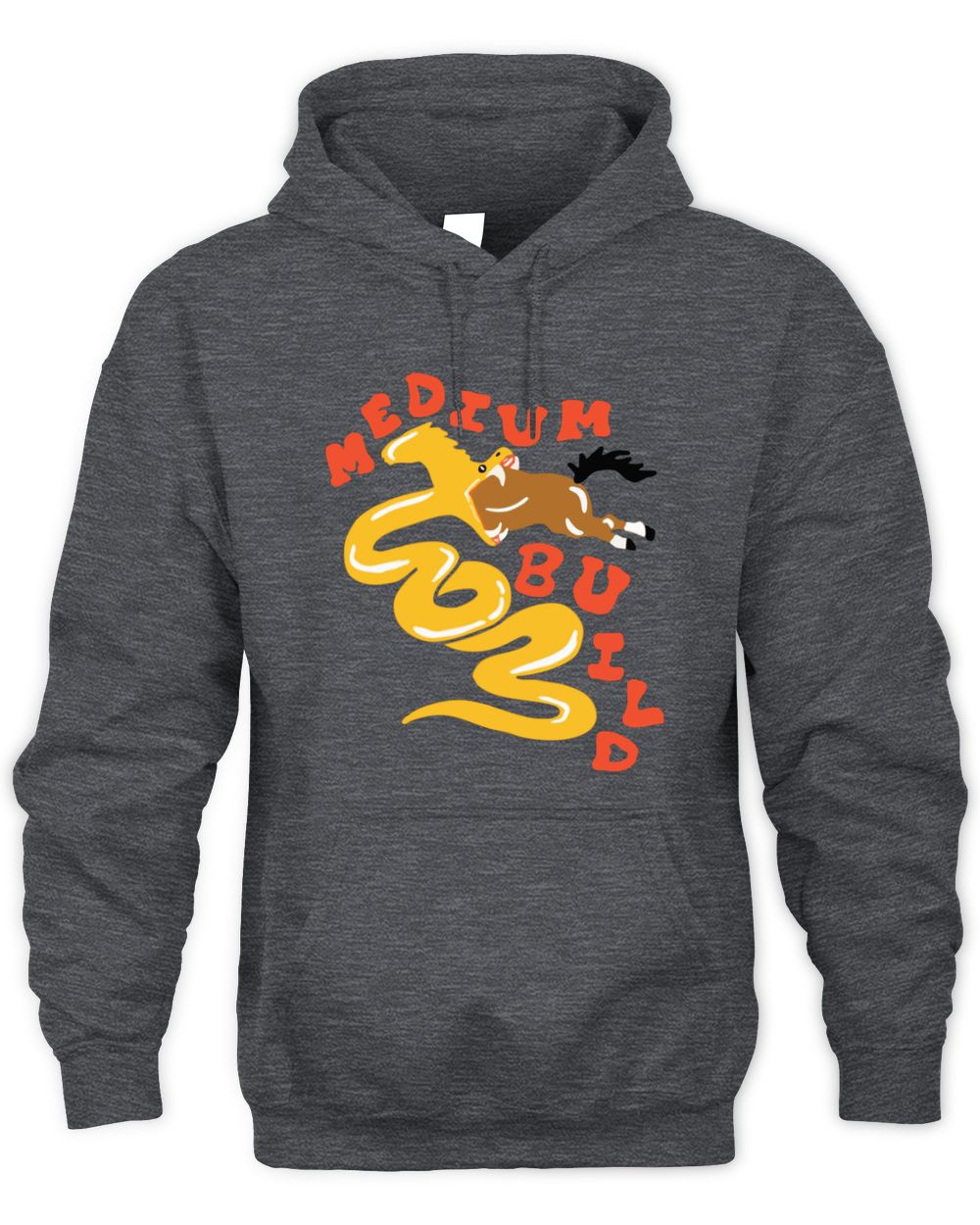 Medium Build Merch Maybe I'm A Snake Black Hoodie