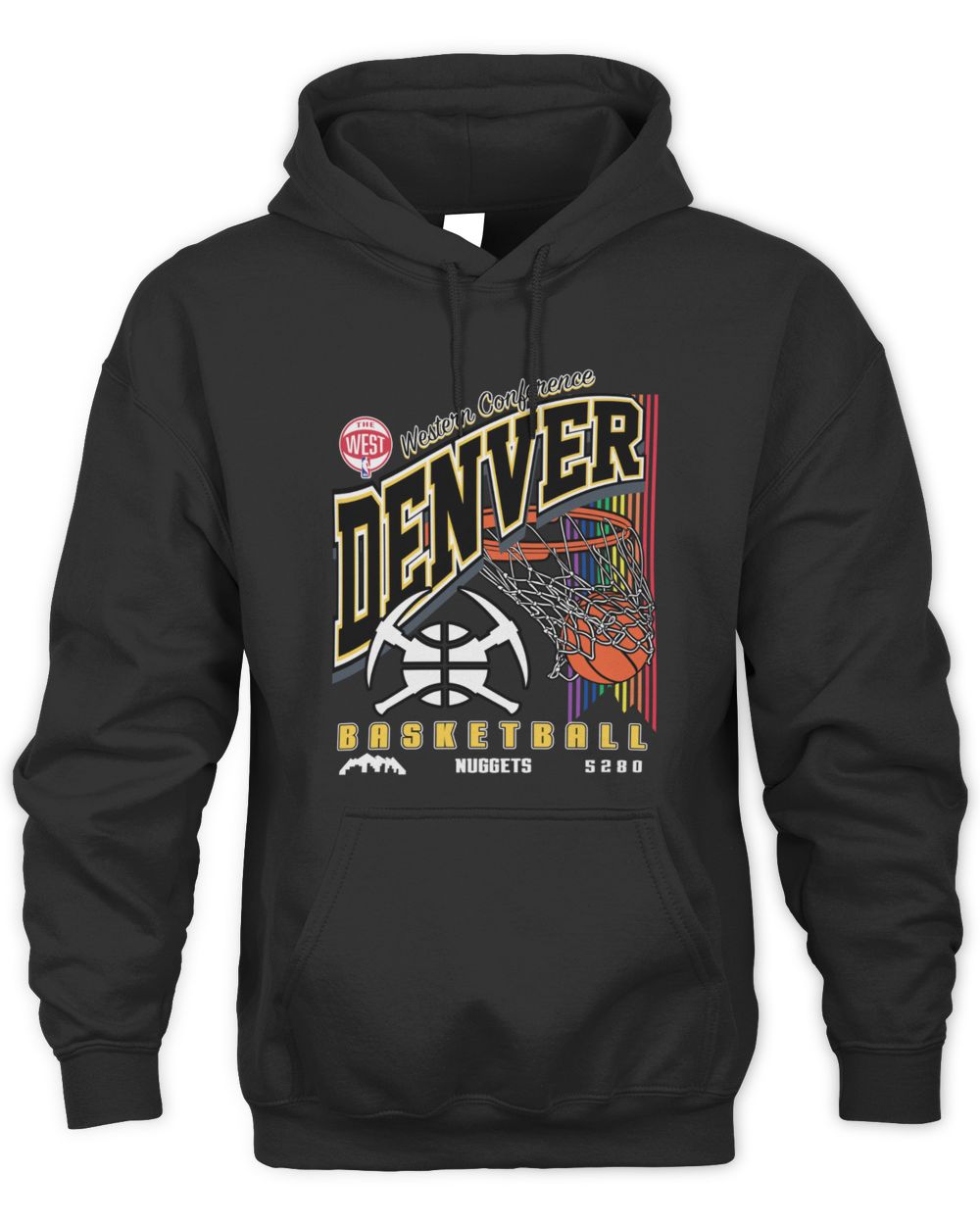 Denver Nuggets Basketball 2025 City Edition Western Conference Hoodie