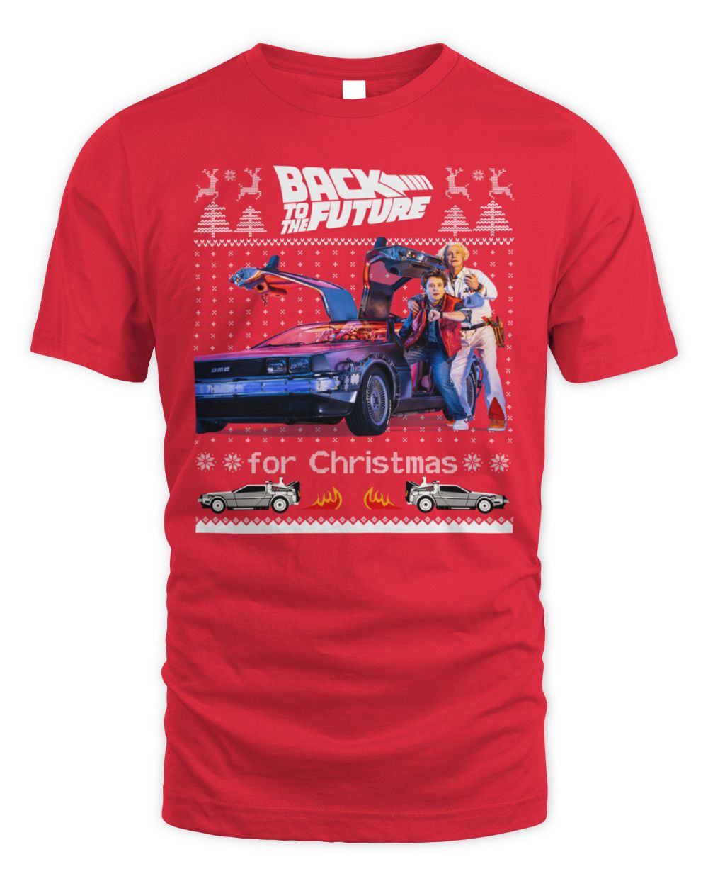 Back To The Future Christmas Ugly Sweater T-Shirt