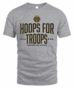 WashingtonWashington Wizards Hoops For Troops Logo T-Shirt Wizard Hoops For Troops Logo T-Shirt