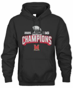 2025 Big Ten Football Champions Maryland Terrapins College Event Hoodie