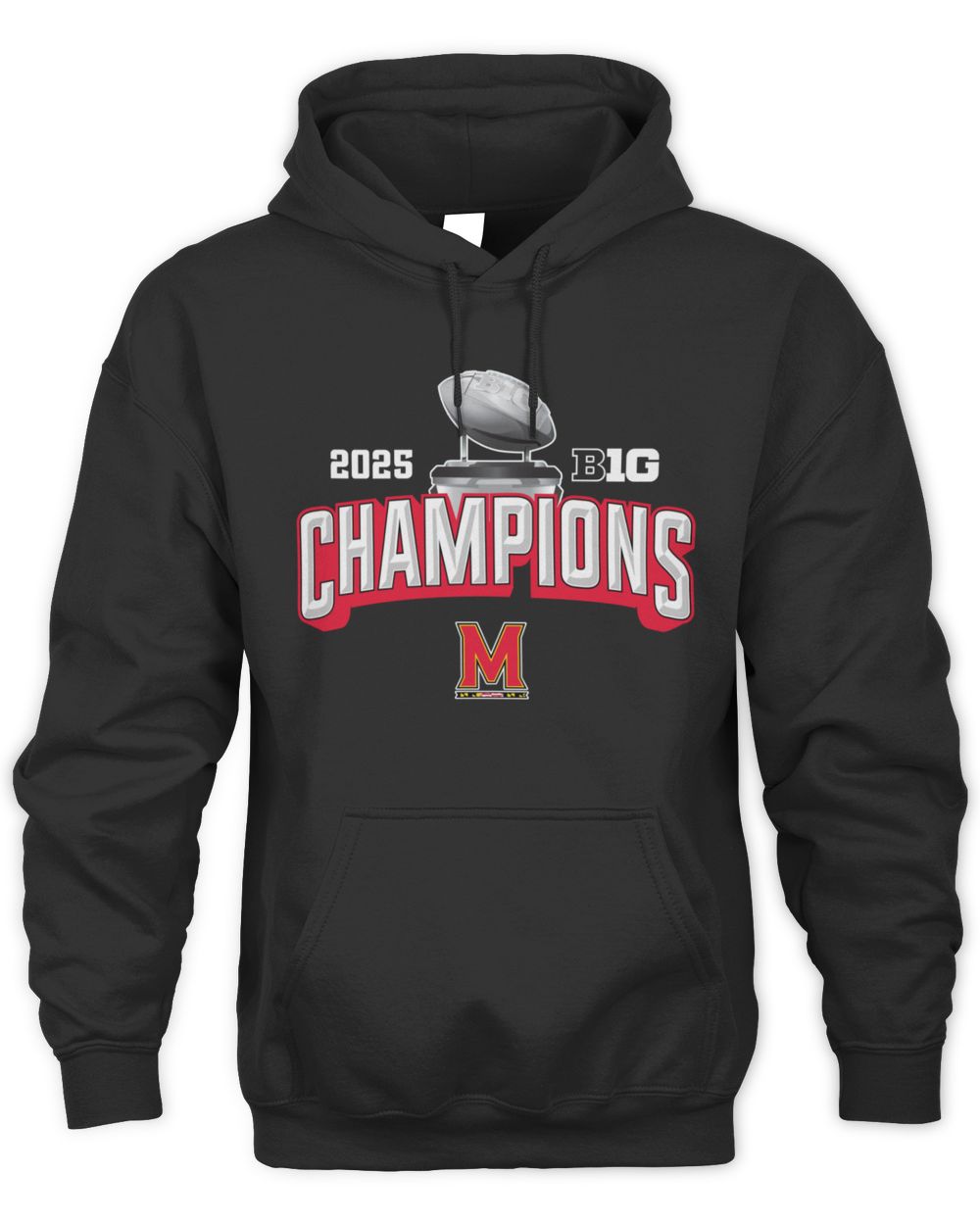 2025 Big Ten Football Champions Maryland Terrapins College Event Hoodie