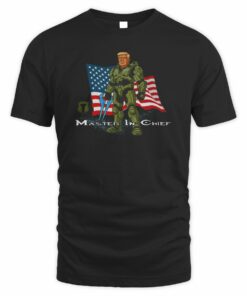 Master In Chief President Patriotic American Flag T-Shirt