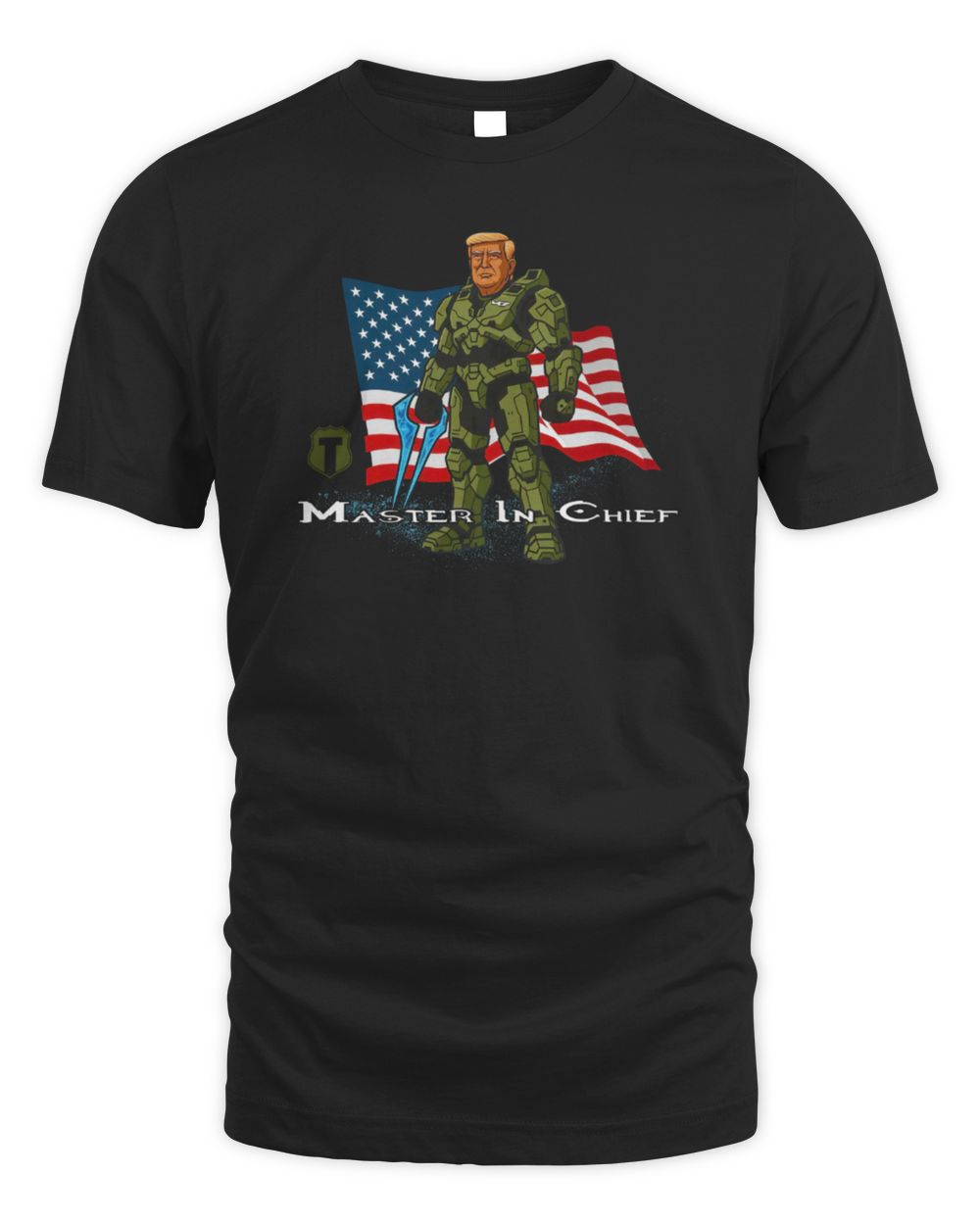 Master In Chief President Patriotic American Flag T-Shirt
