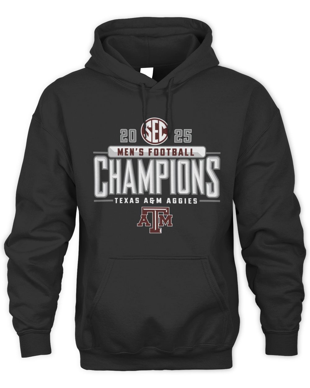 SEC Football Champions 2025 Texas A&M Aggies Logo Hoodie