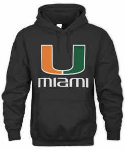 NCAA Shop Miami Hurricanes Lockup Team Black Official Hoodie