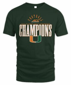 2025 Atlantic Coast Conference Football Champions Miami Hurricanes Tee