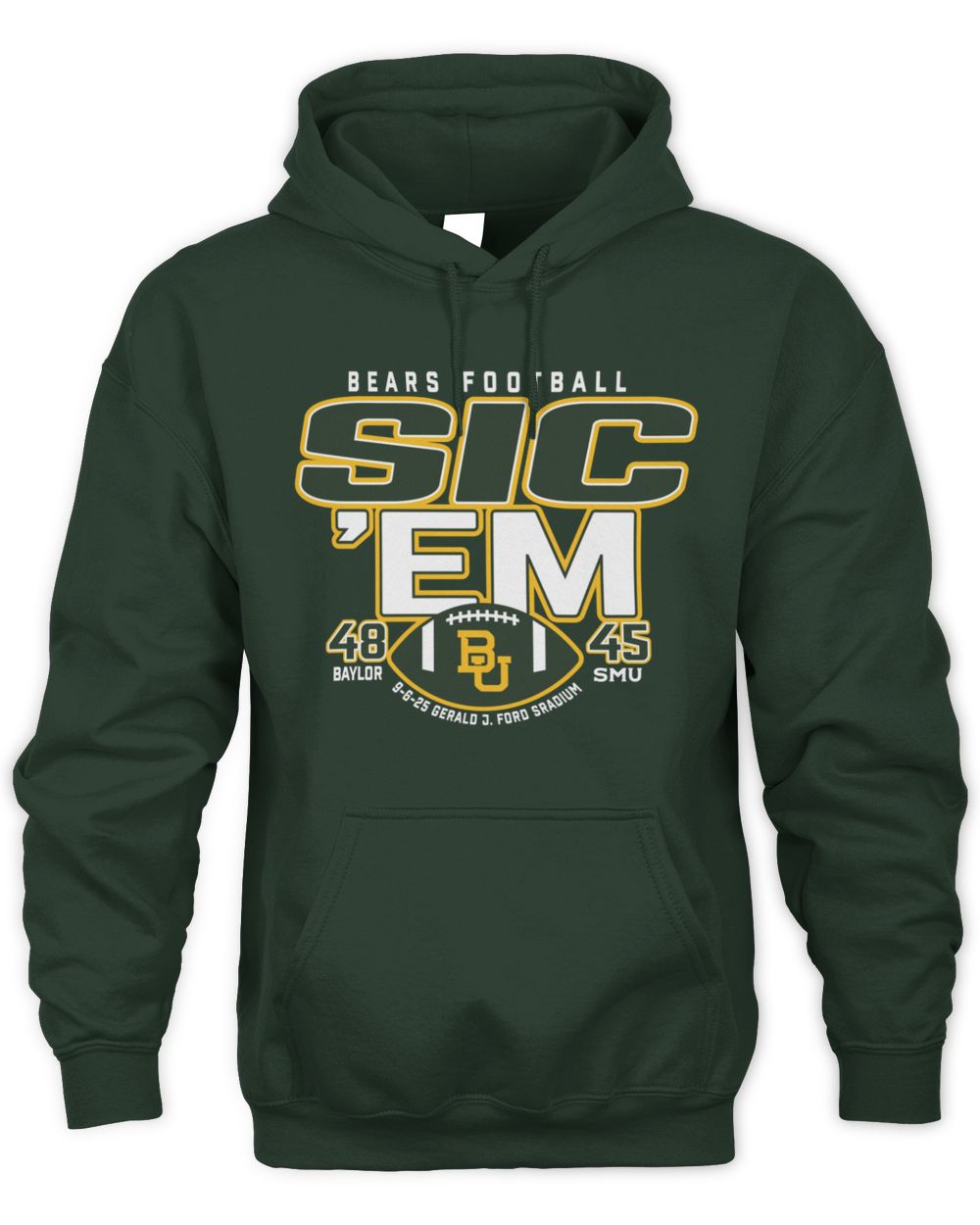 Baylor Bears 48-45 SMU Gerald Ford Stadium Hoodie