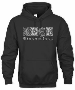 Seek Discomfort Merch Heritage Tee Black Hoodie