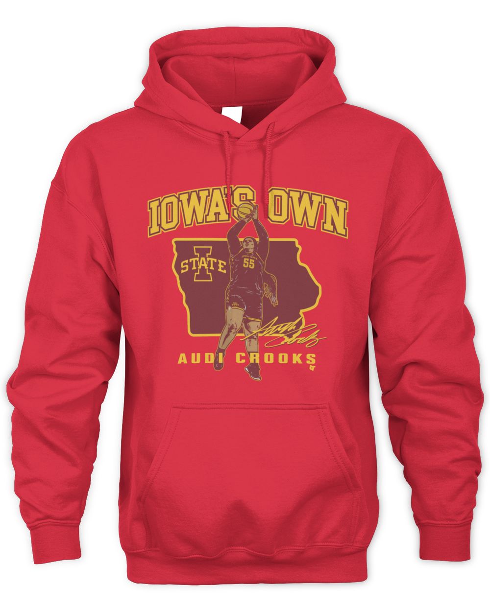 Iowa State Basketball Audi Crooks State Star Sweatshirt Hoodie