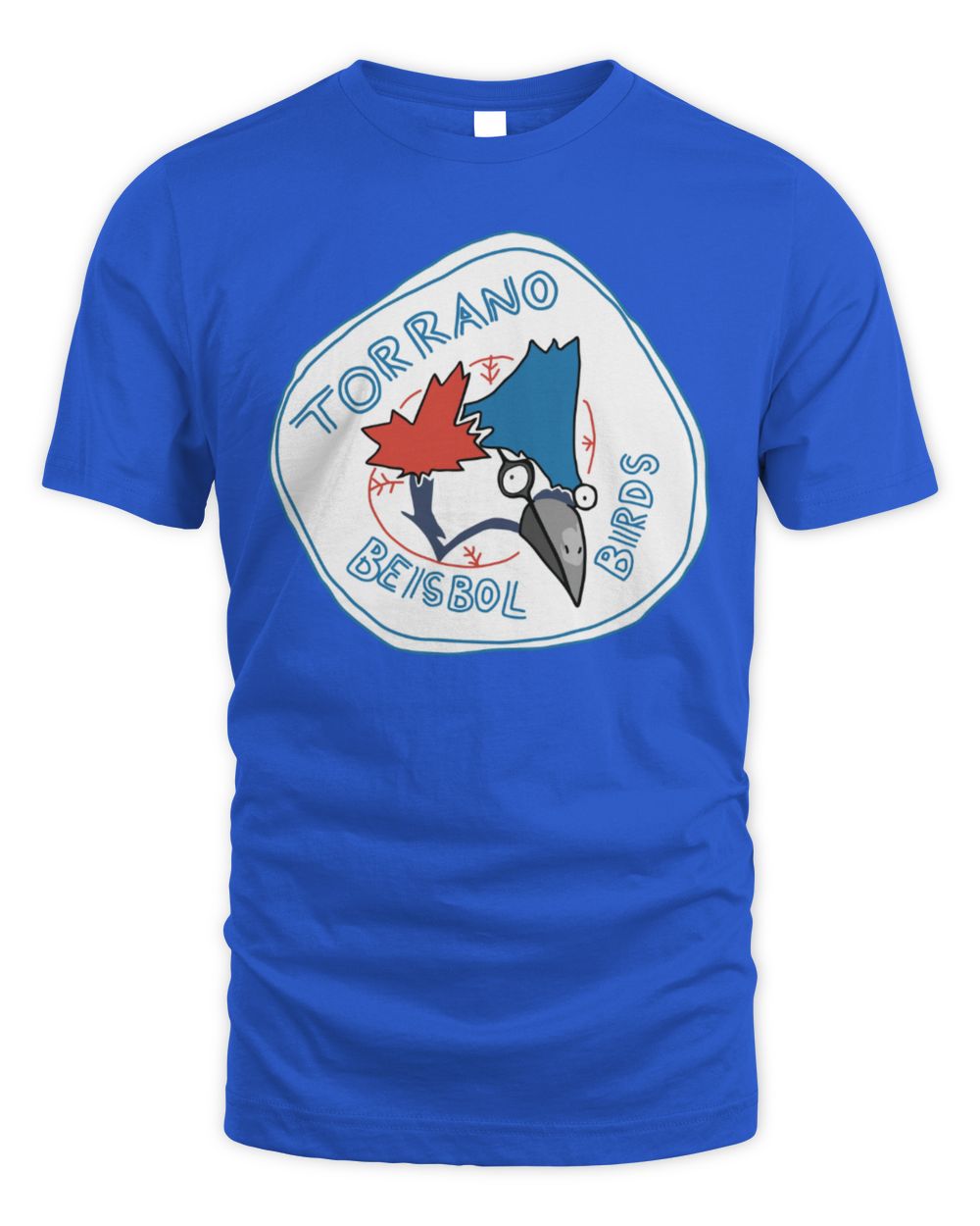 Torrano Beisbol Birds Cartoon Parody Baseball T-Shirt