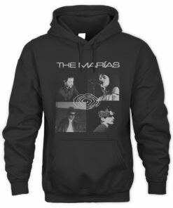 The Marias Merch Live Band Tee Black Hoodie
