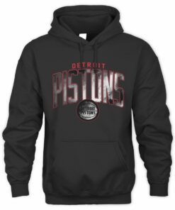 Detroit Pistons Arch Smoke Black Official Hoodie