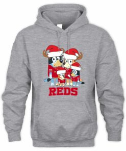 Cincinnati Reds Family Christmas Santa Hat Cute Baseball Hoodie