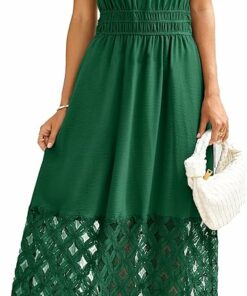 Emerald Green Summer Maxi Dress EA57