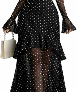Polka Dot Casual Long Dress EA53